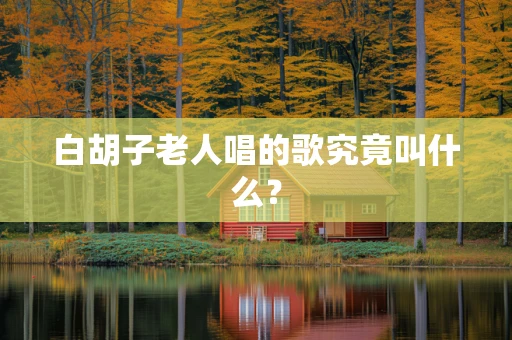 白胡子老人唱的歌究竟叫什么？