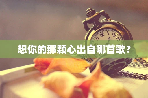 想你的那颗心出自哪首歌？