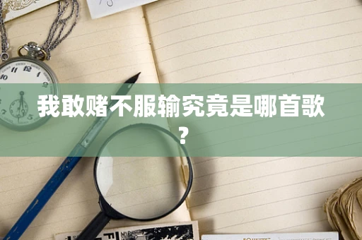 我敢赌不服输究竟是哪首歌？