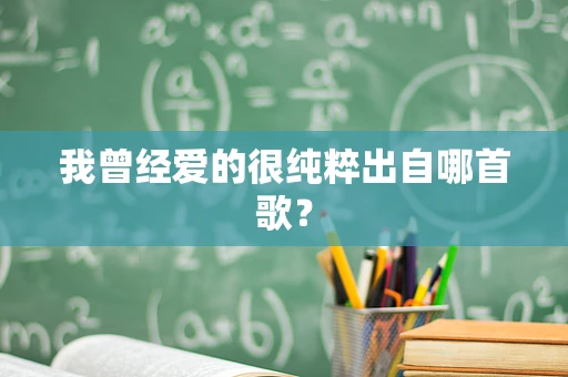 我曾经爱的很纯粹出自哪首歌？