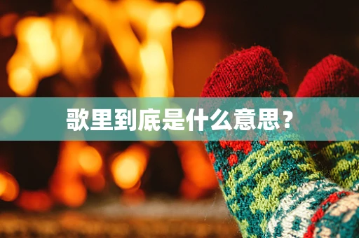 歌里到底是什么意思？