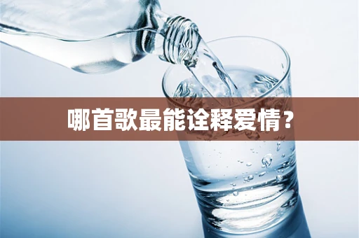 哪首歌最能诠释爱情？
