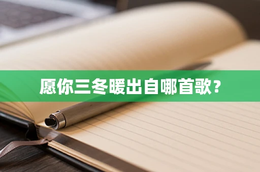 愿你三冬暖出自哪首歌？