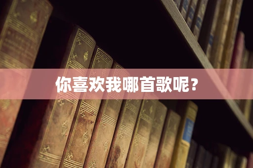 你喜欢我哪首歌呢？