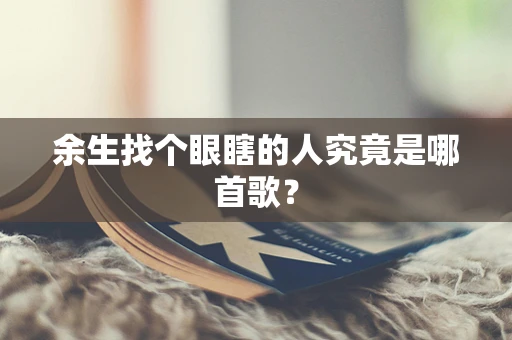余生找个眼瞎的人究竟是哪首歌？