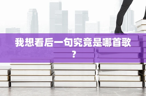 我想看后一句究竟是哪首歌？