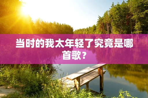 当时的我太年轻了究竟是哪首歌？
