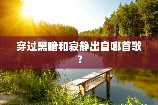 穿过黑暗和寂静出自哪首歌？