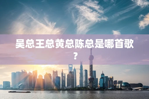 吴总王总黄总陈总是哪首歌？