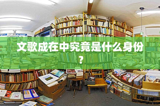 文歌成在中究竟是什么身份？