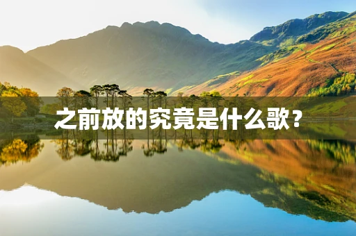 之前放的究竟是什么歌？