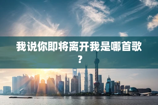 我说你即将离开我是哪首歌？