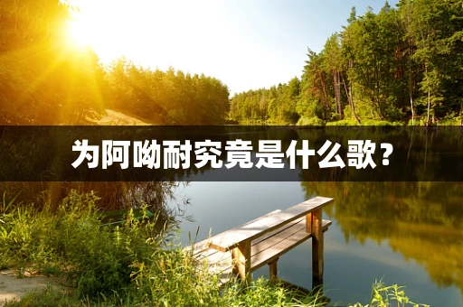 为阿呦耐究竟是什么歌？