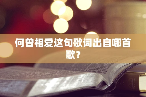 何曾相爱这句歌词出自哪首歌？