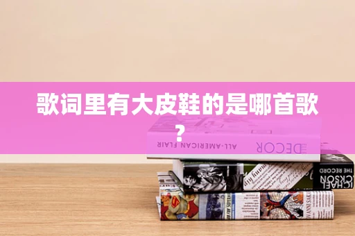 歌词里有大皮鞋的是哪首歌？