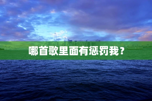 哪首歌里面有惩罚我？