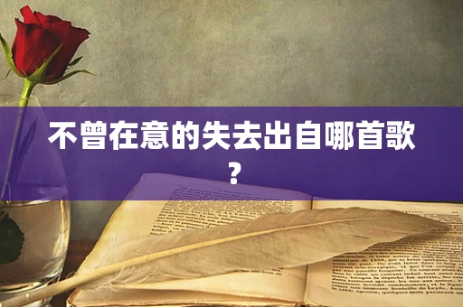 不曾在意的失去出自哪首歌？