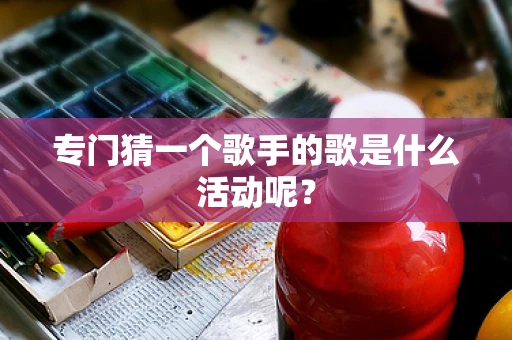 专门猜一个歌手的歌是什么活动呢？