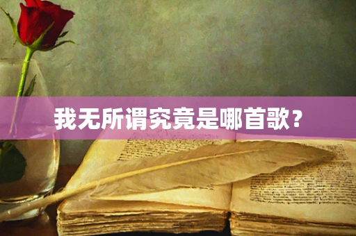 我无所谓究竟是哪首歌？
