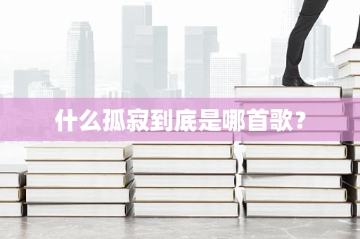 什么孤寂到底是哪首歌？