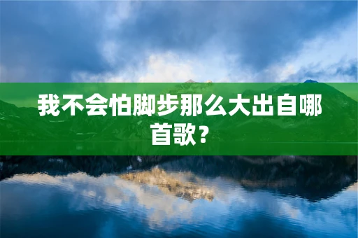 我不会怕脚步那么大出自哪首歌？