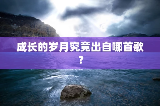 成长的岁月究竟出自哪首歌？