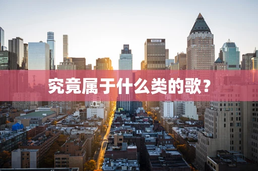 究竟属于什么类的歌？