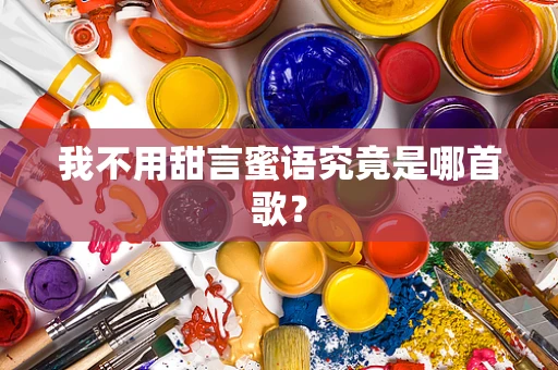 我不用甜言蜜语究竟是哪首歌？