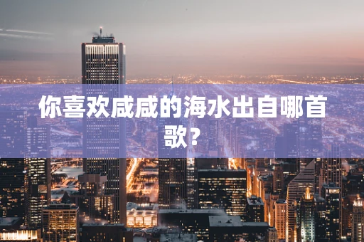 你喜欢咸咸的海水出自哪首歌？