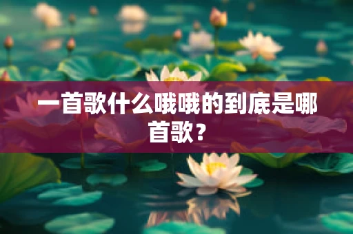 一首歌什么哦哦的到底是哪首歌？