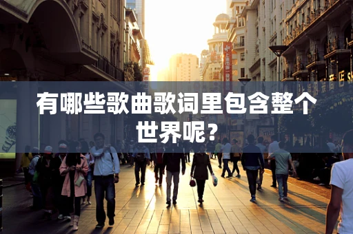 有哪些歌曲歌词里包含整个世界呢？