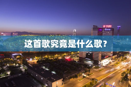 这首歌究竟是什么歌？