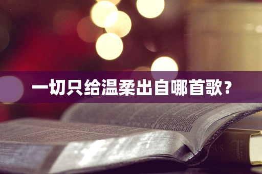一切只给温柔出自哪首歌？