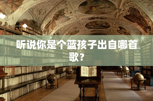 听说你是个蓝孩子出自哪首歌？