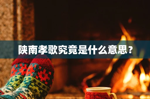 陕南孝歌究竟是什么意思？