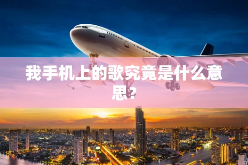 我手机上的歌究竟是什么意思？