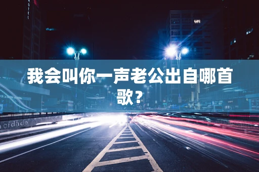 我会叫你一声老公出自哪首歌？