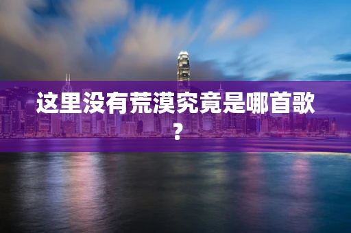 这里没有荒漠究竟是哪首歌？
