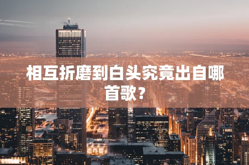 相互折磨到白头究竟出自哪首歌？