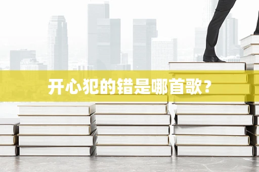 开心犯的错是哪首歌？