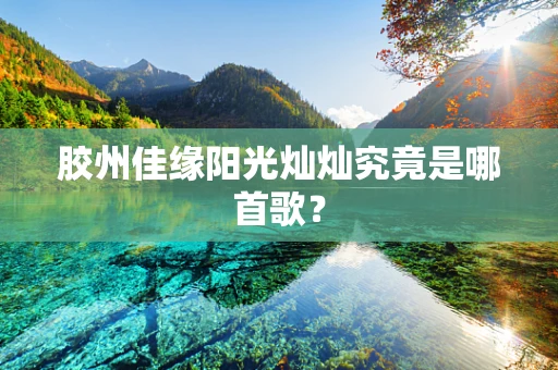 胶州佳缘阳光灿灿究竟是哪首歌？