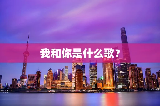 我和你是什么歌？