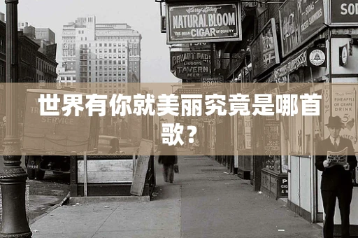 世界有你就美丽究竟是哪首歌？