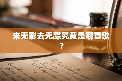 来无影去无踪究竟是哪首歌？
