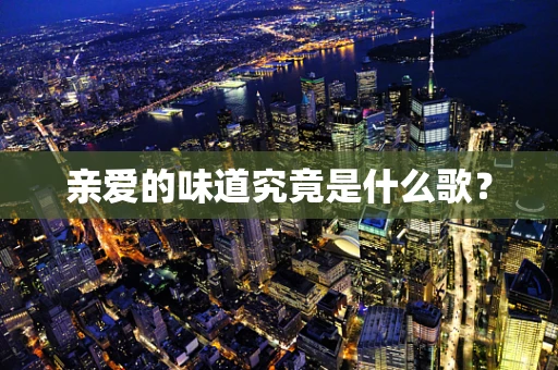 亲爱的味道究竟是什么歌？