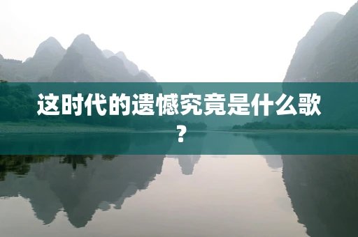 这时代的遗憾究竟是什么歌？