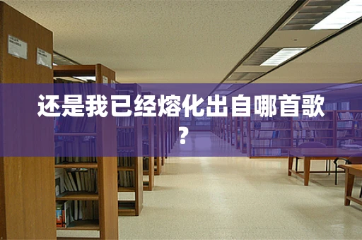 还是我已经熔化出自哪首歌？