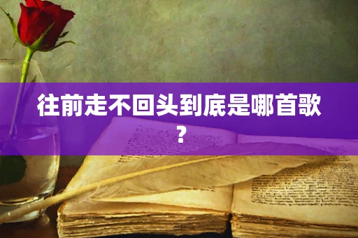 往前走不回头到底是哪首歌？
