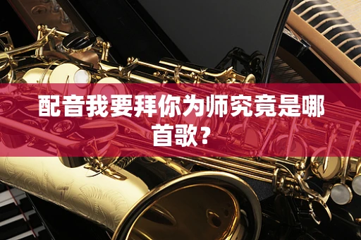 配音我要拜你为师究竟是哪首歌？