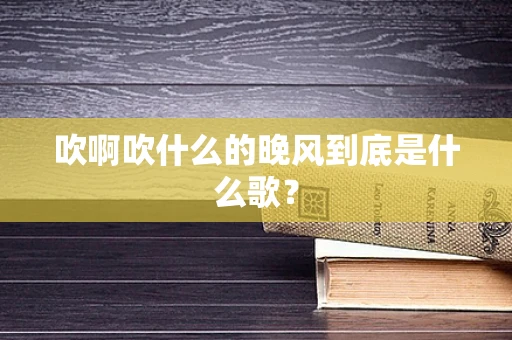 吹啊吹什么的晚风到底是什么歌？